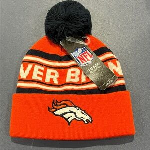 NFL Denver Broncos Youth Beanie - Orange and Black